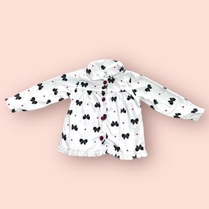 Carter's Fleece Bows design coat size 3T